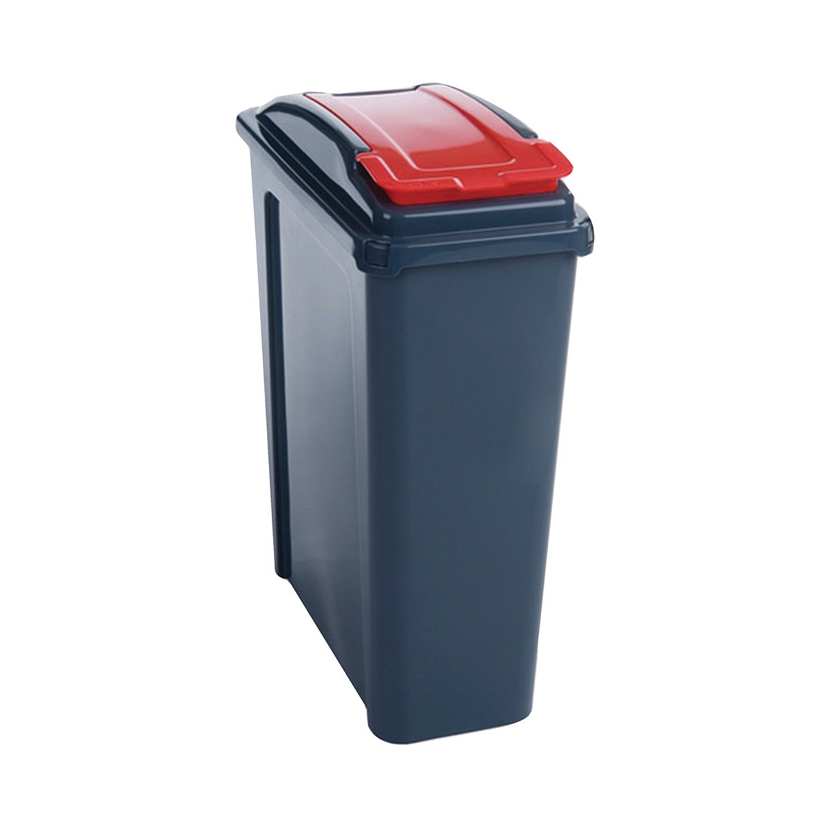 VFM Recycling Bin with Lid 25 Litre Red 384285